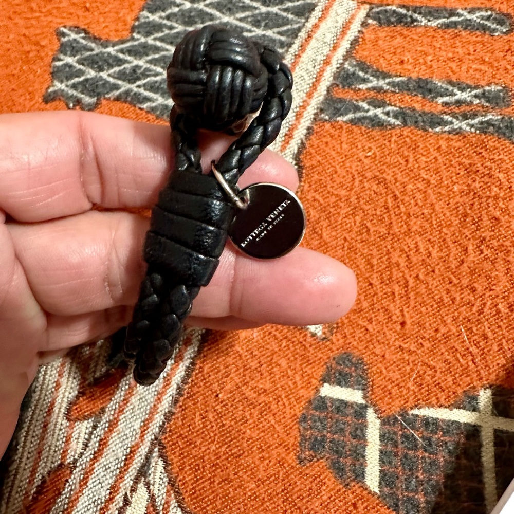 BOTTEGA VENETA❤️🌟DOUBLE BRAIDED BLACK BEACELET⭐️ - Picture 3 of 7